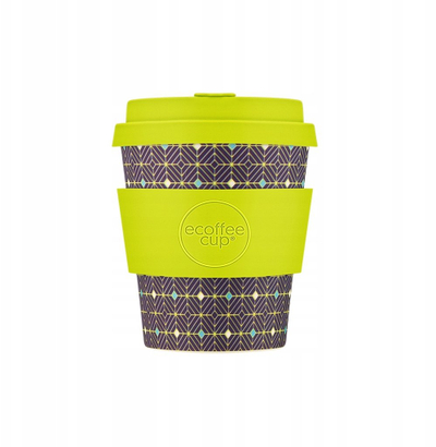 Gotë udhëtimi Ecoffee Hubertus Primus, 240ml, PLA me bazë bimore, jeshile me motive