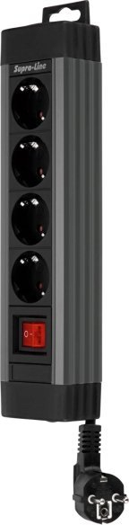 Zgjatues elektrik REV 0014412513, me 4 dalje, kabllo 1.9 m, i zi