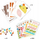Set kreativ me ngjitëse Djeco Creative Game Collages With Animals and Stickers, mbi 200 ngjitëse, për fëmijë 3 6 vjeç