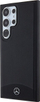 Kapak telefoni Mercedes Benz Leather Fluted Star, për Galaxy S24 Ultra, lëkurë, i zi