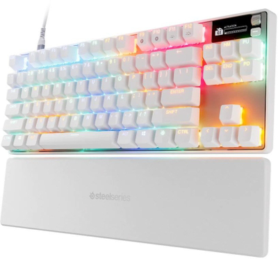 Tastierë gaming SteelSeries Apex Pro TKL Gen 3, mekanike, USB, RGB, US English, e bardhë