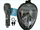 Maskë noti Swimming Mask S/M, pamje 180°, sistem dry top, blu