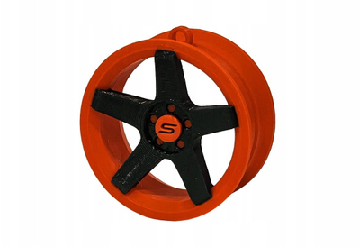 Varëse Slide Rim 06, dekor felne 70mm, plastike, e kuqe e zezë