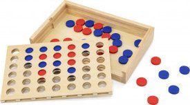 Loja druri Viga 4 in a Row, lojë me mend, për kalamaj 3+