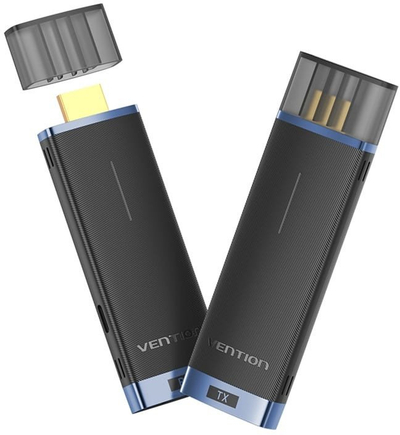 Бежичен HDMI предавател Vention, 1080p 60Hz, 50 m, црно-син