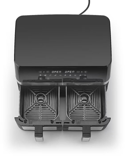 Fritezë ajri XXL Double Hot Air Fryer, 14L, 10 programe, e zezë