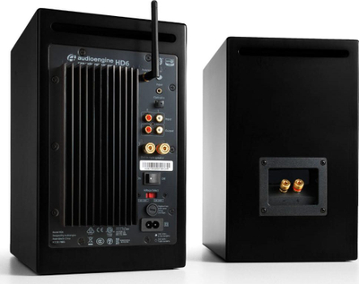 bokse bookshelf Audioengine HD6, bluetooth, optical in, të zeza