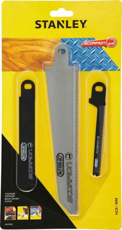 Set tehe sharre Stanley STA29992, HCS BiM, për dru edhe metal, 3 copë
