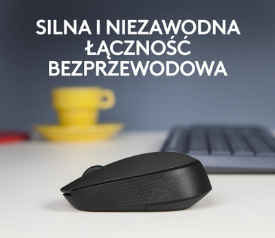 Maus Logitech M171 Wireless, 2.4 GHz, me mousepad Studio Series, i zi