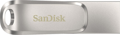USB SanDisk Ultra Dual Drive Luxe, 512GB, me USB Type C edhe USB A, trup metalik