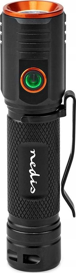 Dritë dore Nedis Rechargeable LED Torch, 20W, 2000 lumen, alumin i zi