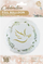 Balon foli GoDan Dove with Leaves, 18", rrumbullake, e bardhe me ari