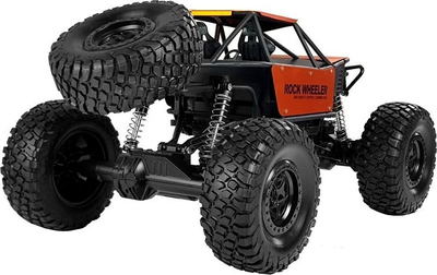 Makinë lodër Monster Truck Leantoys me pult 2.4GHz, shkallë 1:8, portokalli