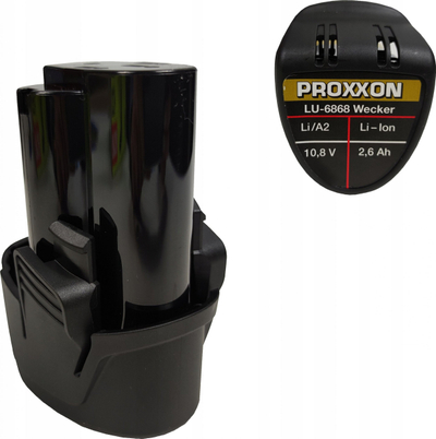 Bateri Proxxon Li/A2, 10.8V, 2.6Ah, e zezë