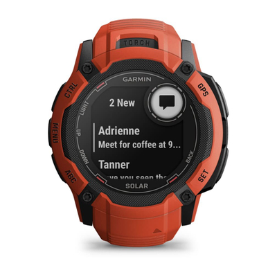 Orë sportive Garmin Instinct 2X Solar, 1.1", GPS, e kuqe