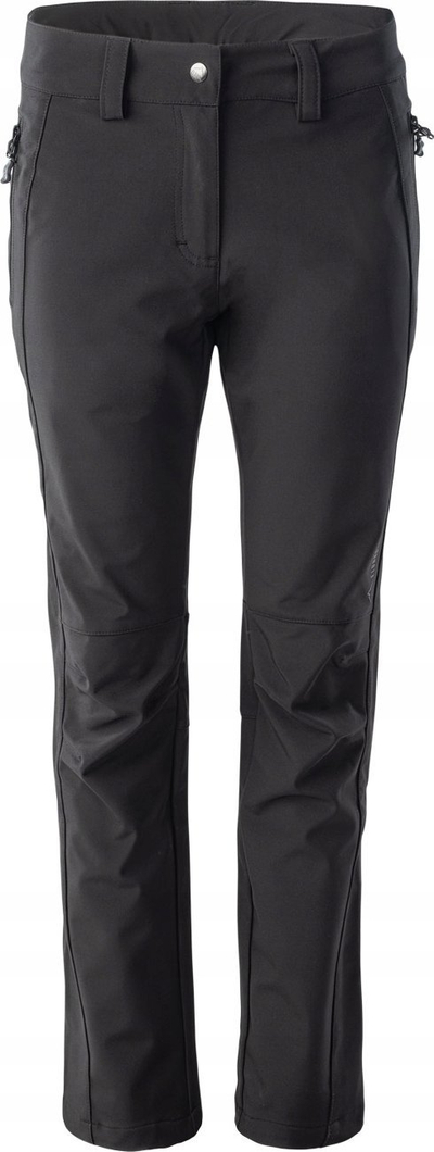 Pantallona softshell për gra Elbrus Gianna Wo, të papërshkueshme nga uji, me shtrirje elastike, të zeza