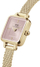 Orë dore për femra Daniel Wellington Micro Quadro Mini Evergold Blush DW00100655, e artë
