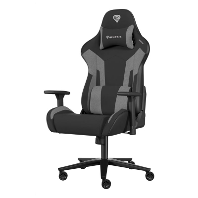 Karrige gaming Genesis Nitro 720, e rehatshme ergonomike, me mbështetëse 3D, e zezë gri