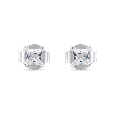 Vathë stud argjendi Brilio Silver EA592W, kubik zirkoni transparent, argjendtë