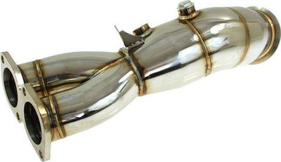 Downpipe TurboWorks BMW E82 E88 N55 135i, DECAT, çelik inox