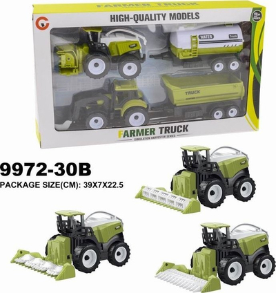 Set lodrash fermë Woopie Farm Tractor, me traktor dhe aksesorë, shumëngjyrësh