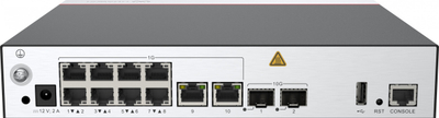Kontroller rrjeti Huawei AC650-256AP, 10 porta GE, 2 porta 10GE SFP+, gri