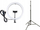Llambë për studio Xrec LED Ring Lamp + tripod 230cm, 12W