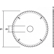 Teh rrethor Graphite 57H668, 190mm, 24 dhëmbë karabit, i argjendtë