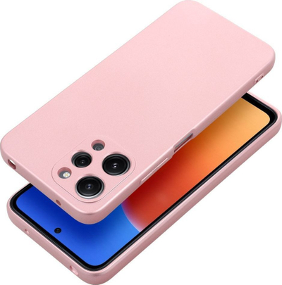 Kapak telefoni Rowy për Xiaomi Redmi 12 4G, TPU, metallic, rozë