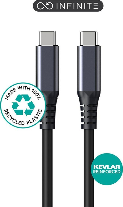 Kабел USB ESTUFF ES604175, 1 m, бел