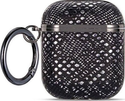 Mbulesë Beline AirPods Elegance Cover, për AirPods 1/2, me kapëse, e zezë