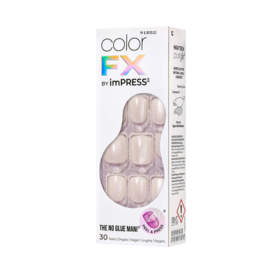 Сет вештачки нокти KISS ImPRESS Color FX, Rebel, 30 парчиња