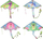 Fluturë ADAR Kite 549128, për kalamaj 7+, shumëngjyrëshe