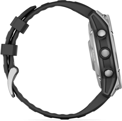 Orë inteligjente Garmin Fenix E, 1.3", GPS, çelik inoks, e zezë