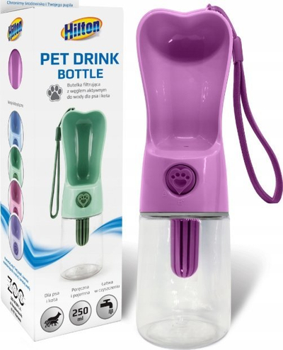 Shishe uji me tas për qen, 250 ml, filtër karboni aktiv, shumëngjyrëshe