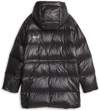 Xhaketë dimërore Puma Hooded Down 67536801, pupla 90/10, me kapuç, e zezë