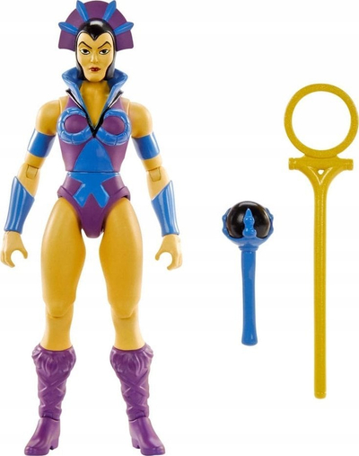 Figura aksion Mattel Masters of the Universe Origins Evil-Lyn, 5.5", Cartoon Collection, me aksesorë