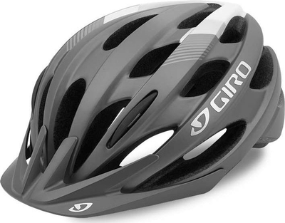 Helm biçiklete Giro Revel për rrituri, me strehë, titanium me të bardhë