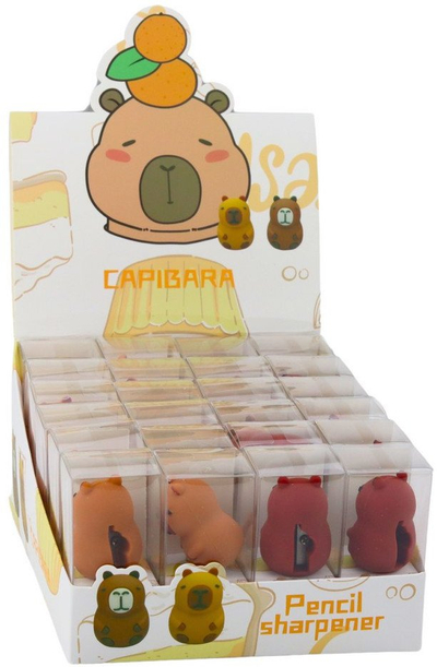 Mprehëse lapsash Capybara, për lapsa të hollë, plastike, kafe