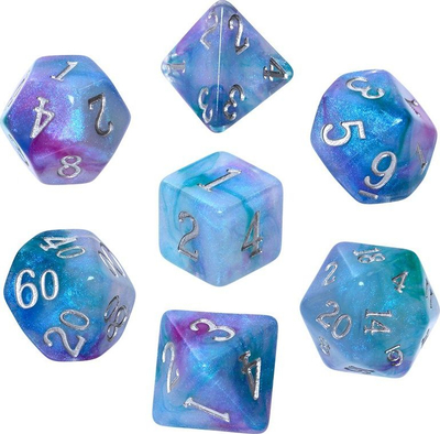 Set zaresh Rebel RPG - akrilik, 7 copë