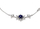Byzylyk për femra Emporio Armani EG3601040, i argjendtë/ i kaltër