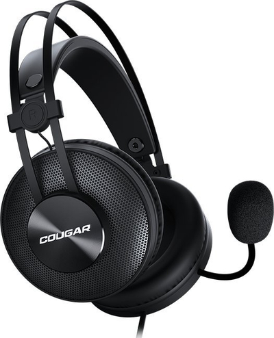 Kufje gaming Cougar Immersa Essential, stereo, 3.5mm, të zeza