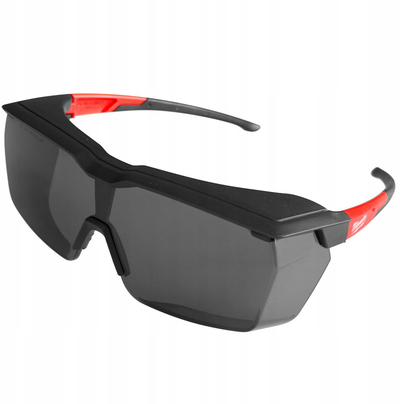 Syze mbrojtëse Milwaukee Tinted Clip On, mbi syze korektive, lente të errëta, të zeza