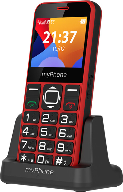 Celular myPhone HALO 3, i kuqe + mbajtëse
