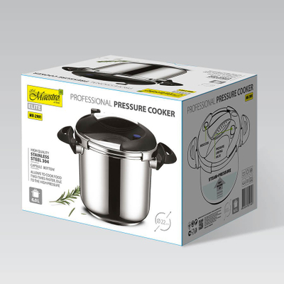 Tenxhere me presion Maestro MR-2901, 6L, 22cm, çelik inox