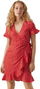 Fustan VERO MODA VMHENNA Regular Fit, i kuq