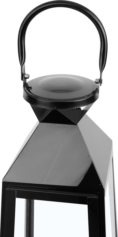 Fener dekorativ CRETE, çelik inox, 42 cm, i zi