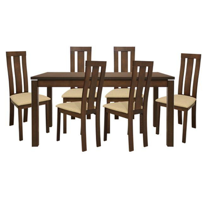 Set ngrënieje me hapje, 7-pjesësh (Tavolinë + 6 karrige) HM10090,