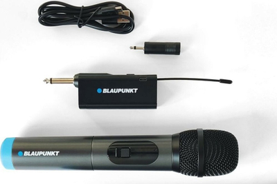 Mikrofon pa tel Blaupunkt WM40U, UHF, me marrës, gri