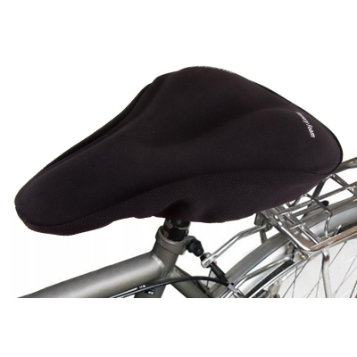 Mbulesë xheli për selën e biçikletës Dunlop, 260x235mm, memory foam, e zezë
